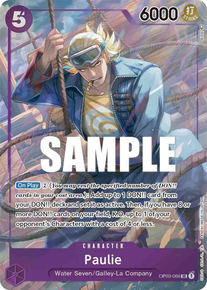 Paulie OP03-066 (Pillars of Strength)  - Alternate Art Foil | Good Games Morley