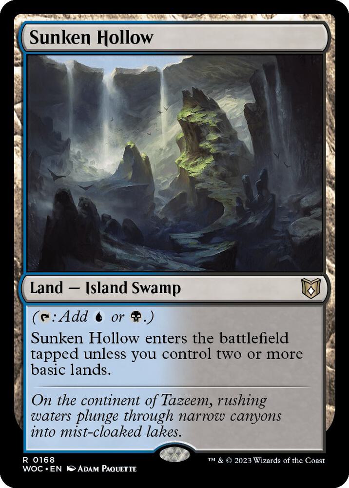 Sunken Hollow 168/173 (Commander: Wilds of Eldraine)  | Good Games Morley