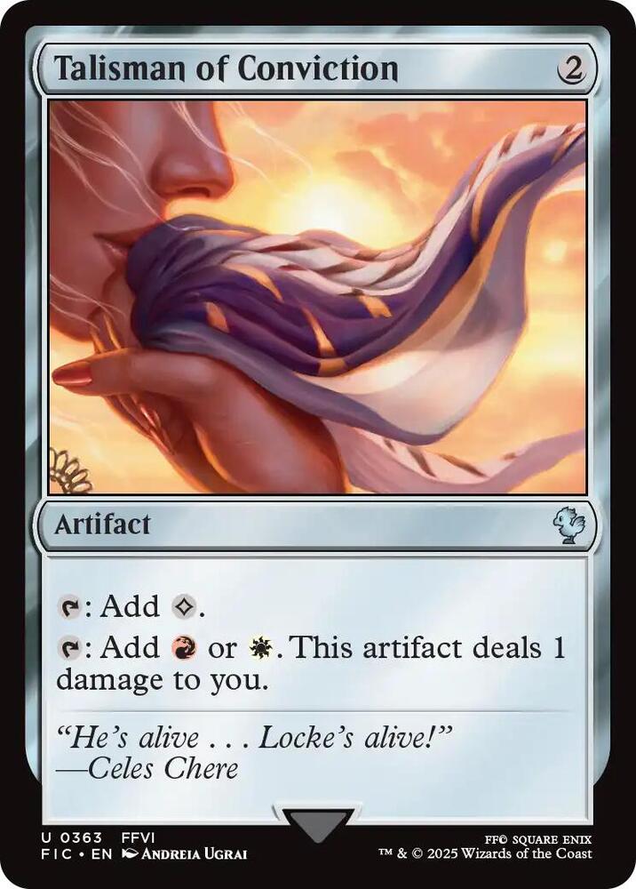 Talisman of Conviction 363 (Commander: FINAL FANTASY)  - Surge Foil | Good Games Morley