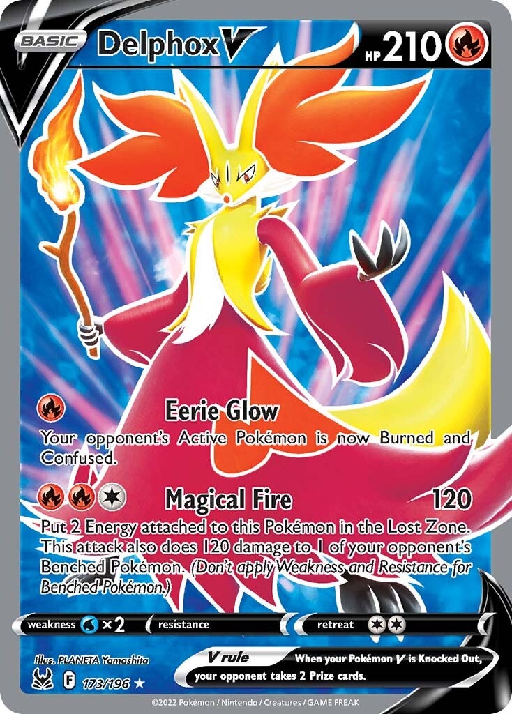 Delphox V (173/196) [Sword & Shield: Lost Origin] | Good Games Morley