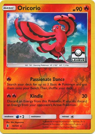 Oricorio (14/145) (League Promo) [Sun & Moon: Guardians Rising] | Good Games Morley