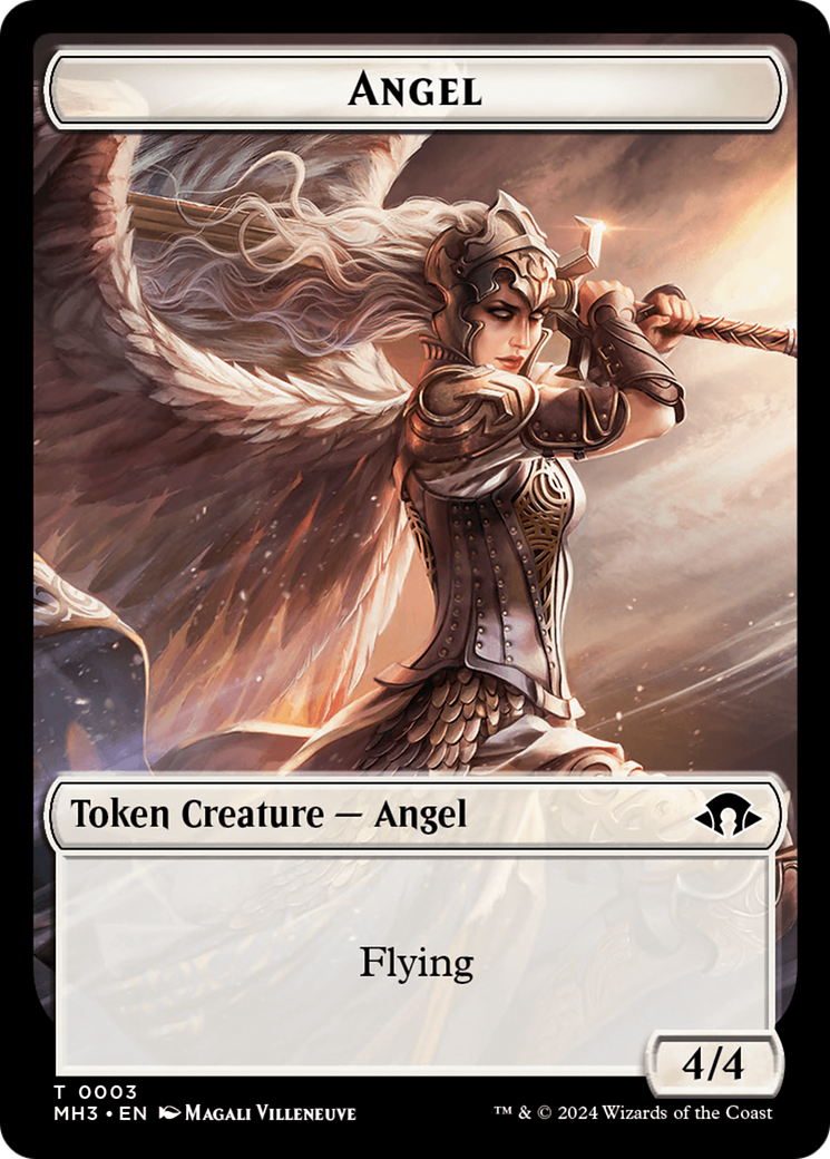 Phyrexian Germ // Angel Double-Sided Token [Modern Horizons 3 Tokens] | Good Games Morley