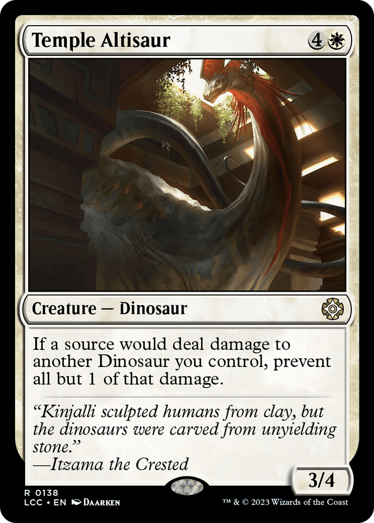 Temple Altisaur [The Lost Caverns of Ixalan Commander] | Good Games Morley