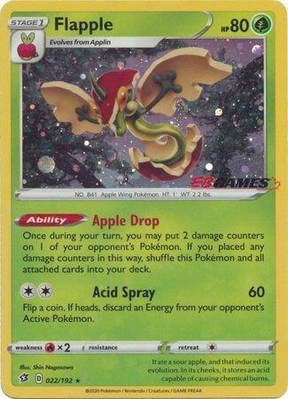 Flapple EB Games Exclusive 022/192 (Miscellaneous Cards & Products)  - Holofoil | Good Games Morley