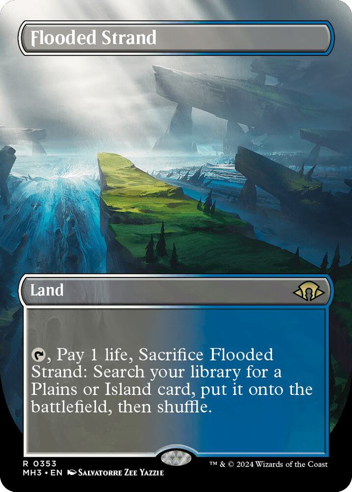 Flooded Strand 353 (Modern Horizons 3)  - Borderless Foil | Good Games Morley
