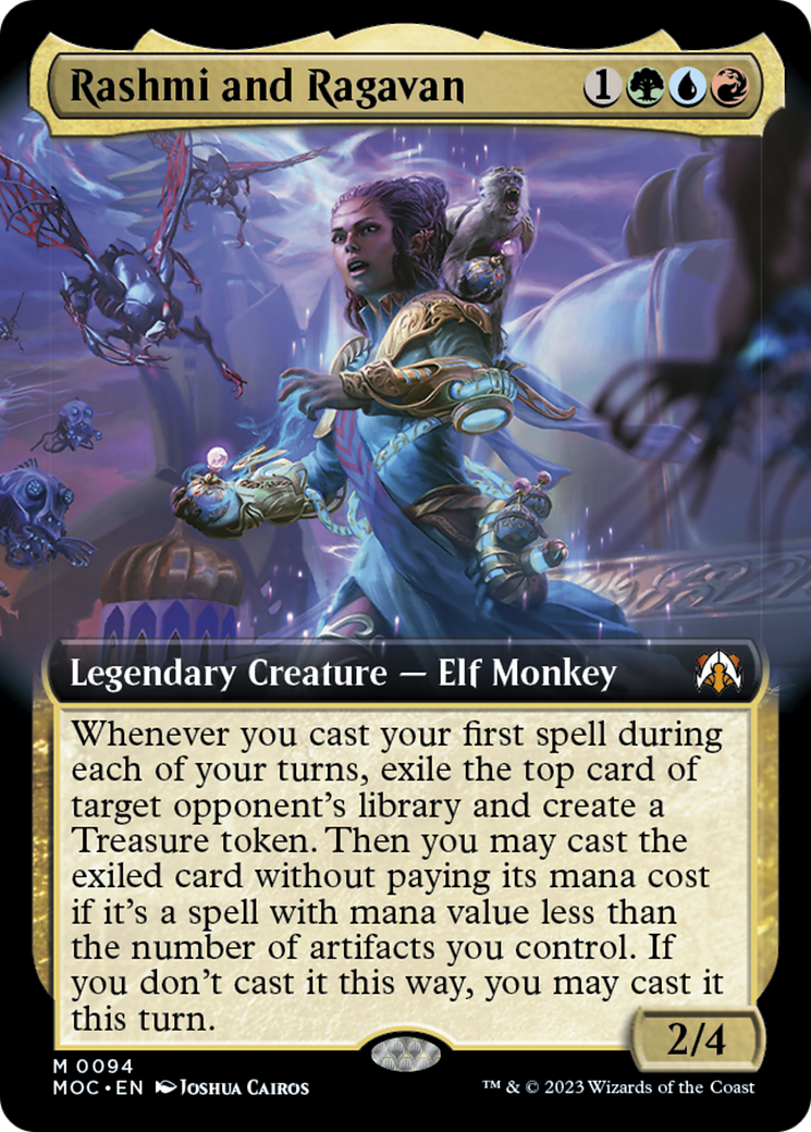 Rashmi and Ragavan (Extended Art) [March of the Machine Commander] | Good Games Morley