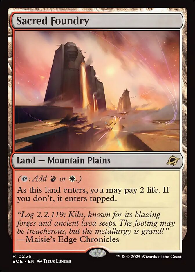 Sacred Foundry 256 (Edge of Eternities)  - Foil | Good Games Morley