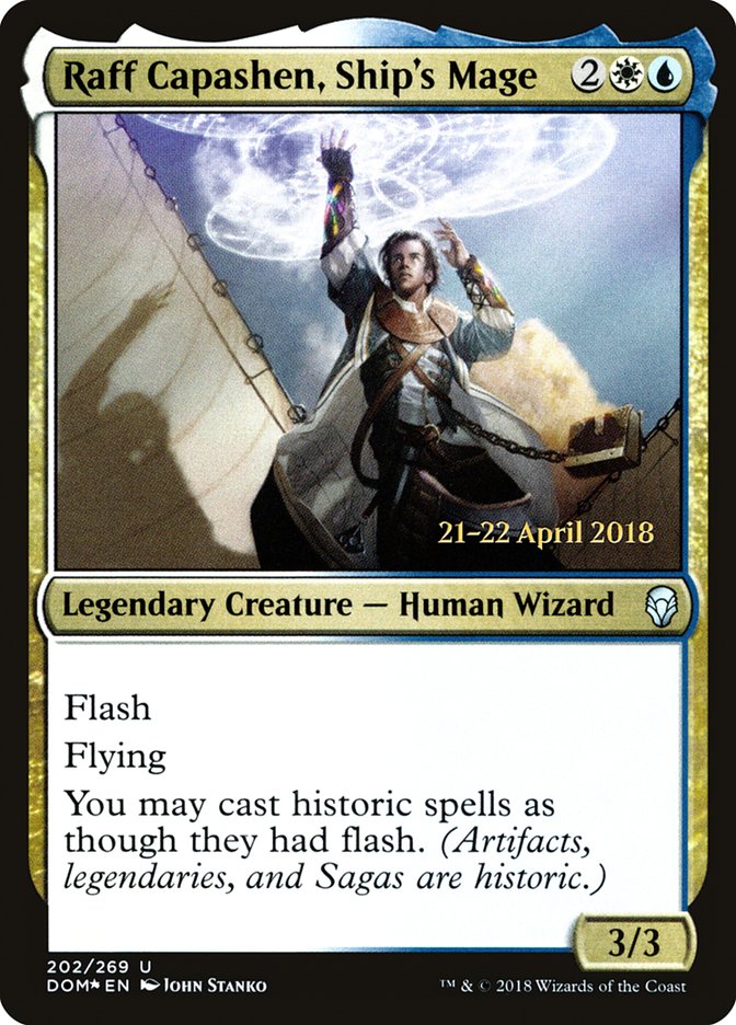 Raff Capashen, Ship's Mage [Dominaria Prerelease Promos] | Good Games Morley