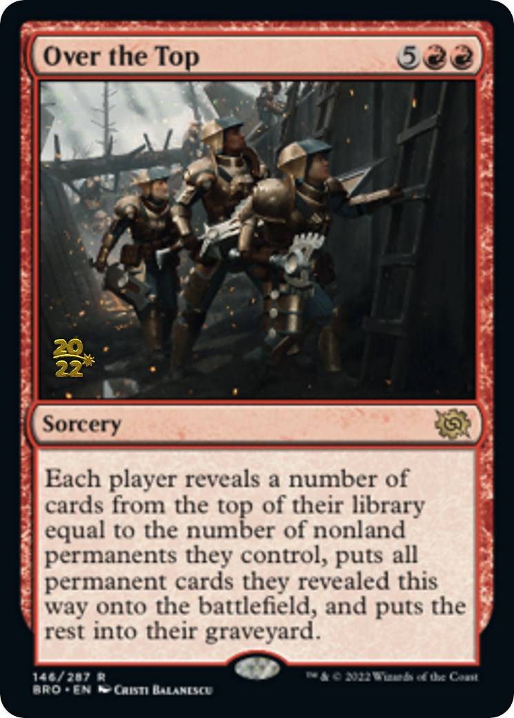 Over the Top [The Brothers' War Prerelease Promos] | Good Games Morley