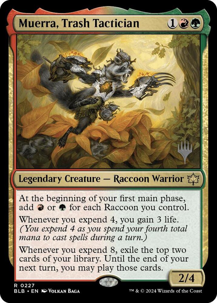 Muerra Trash Tactician 227 (Promo Pack: Bloomburrow)  - Foil | Good Games Morley