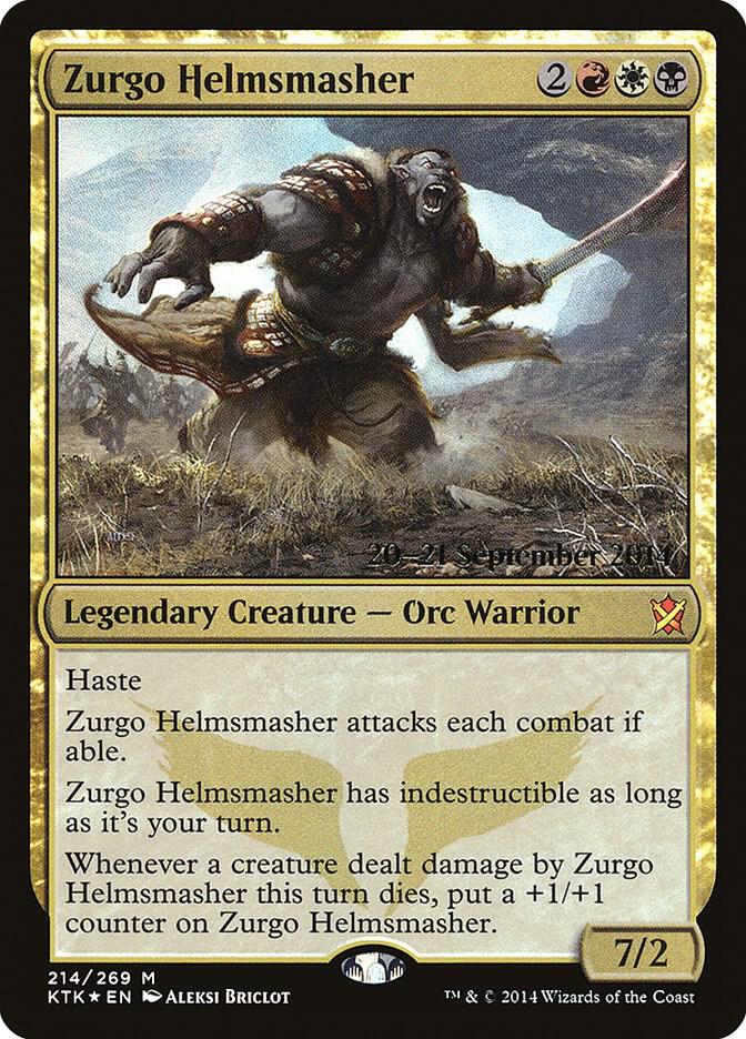 Zurgo Helmsmasher 214s/56 (Prerelease Cards)  - Foil | Good Games Morley