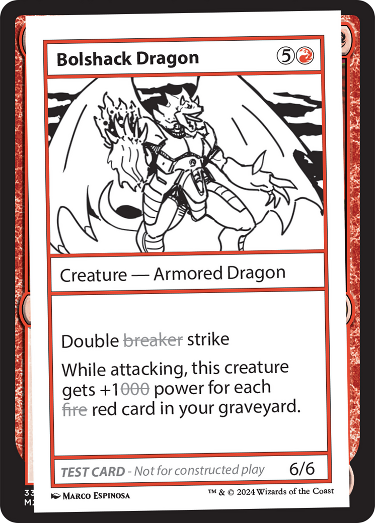 Bolshack Dragon [Mystery Booster 2 Playtest Cards] | Good Games Morley