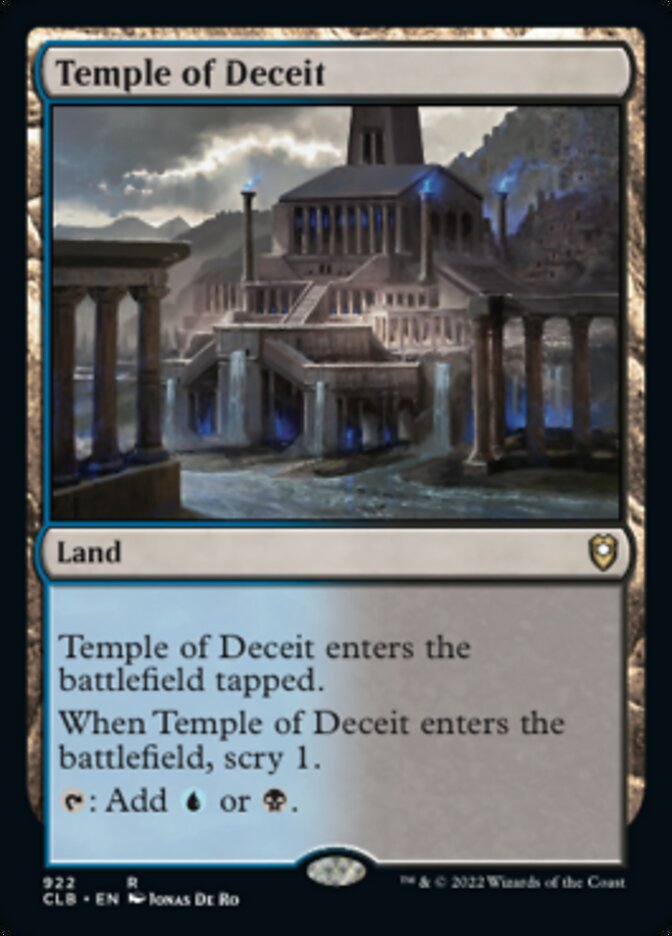 Temple of Deceit [Commander Legends: Battle for Baldur's Gate] | Good Games Morley