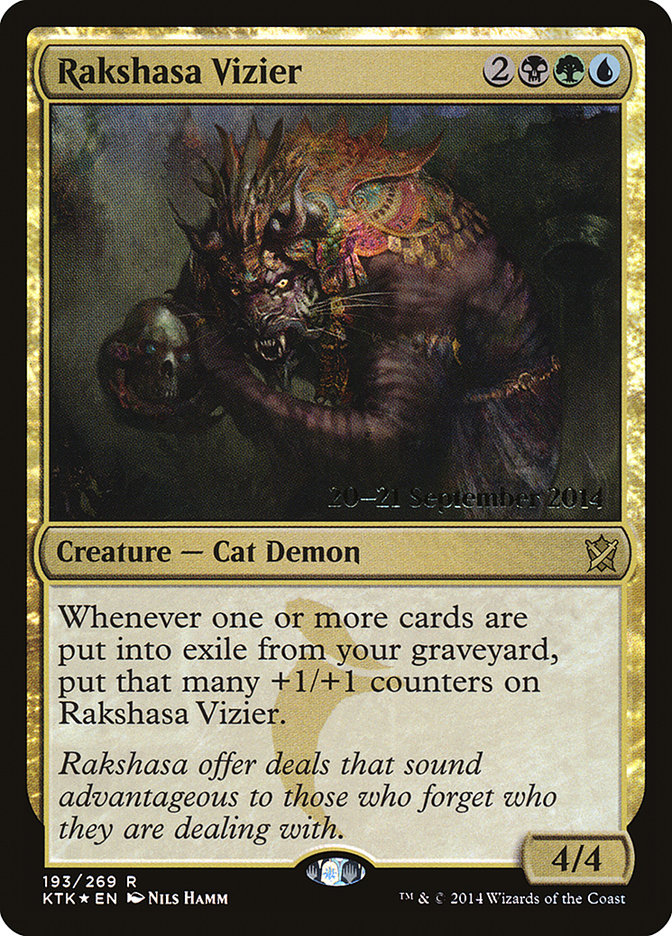 Rakshasa Vizier [Khans of Tarkir Prerelease Promos] | Good Games Morley