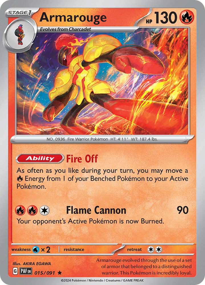 Armarouge 015/091 (SV: Paldean Fates)  - Holofoil | Good Games Morley