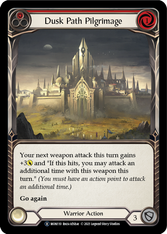 Dusk Path Pilgrimage (Red) [U-MON110-RF] (Monarch Unlimited)  Unlimited Rainbow Foil | Good Games Morley