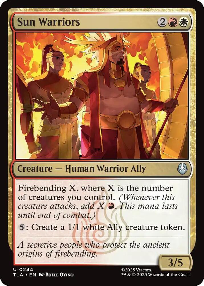 Sun warriors 244/286 (Avatar: The Last Airbender)  - Foil | Good Games Morley