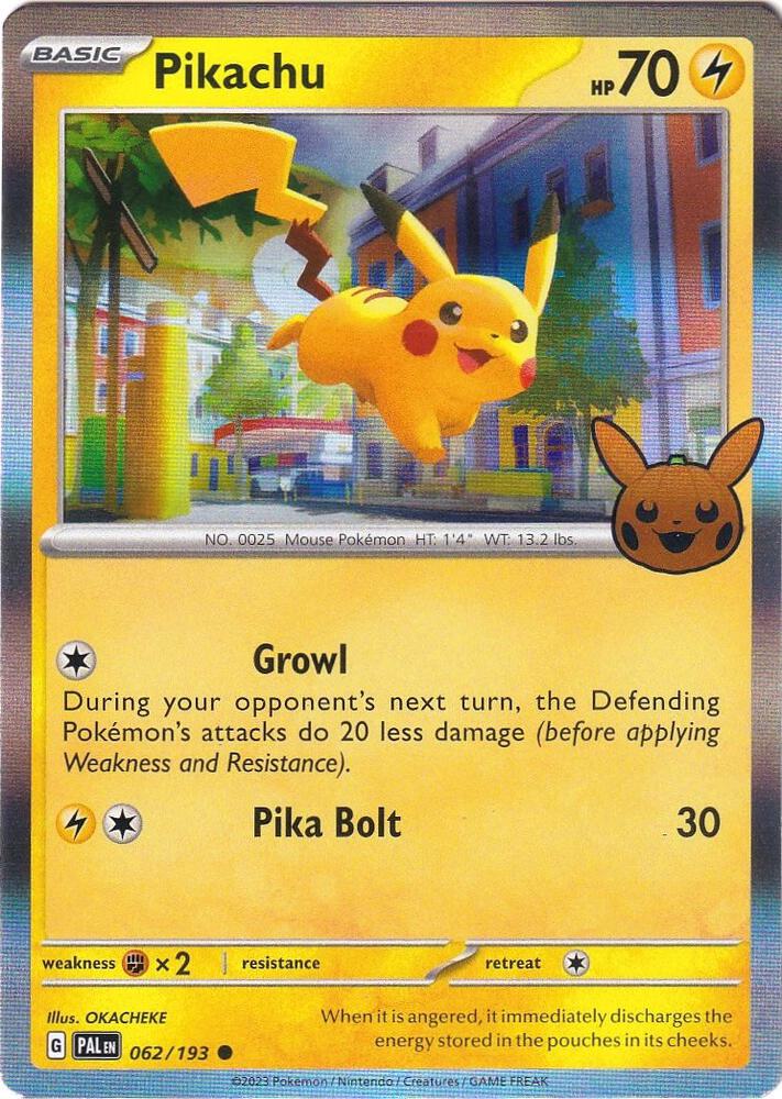 Pikachu 062/193 (Trick or Trade BOOster Bundle 2023)  - Holofoil | Good Games Morley