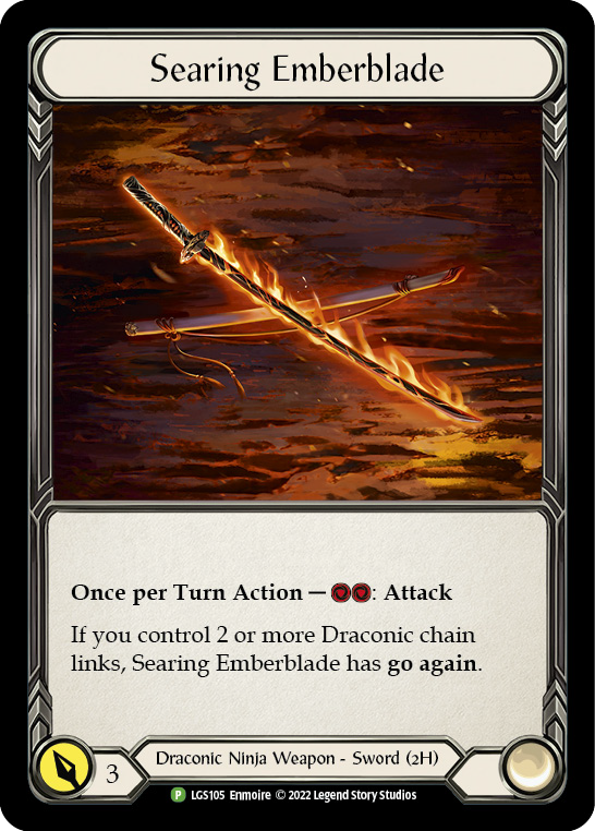Searing Emberblade [LGS105] (Promo)  Cold Foil | Good Games Morley