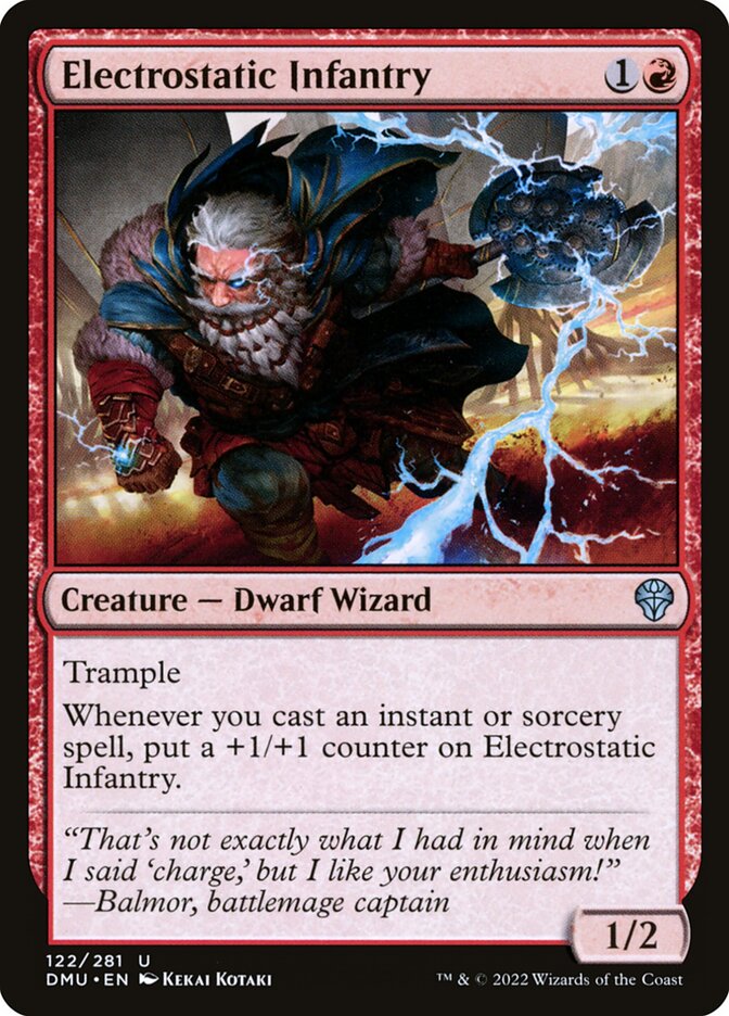 Electrostatic Infantry 122/281 (Dominaria United)  | Good Games Morley