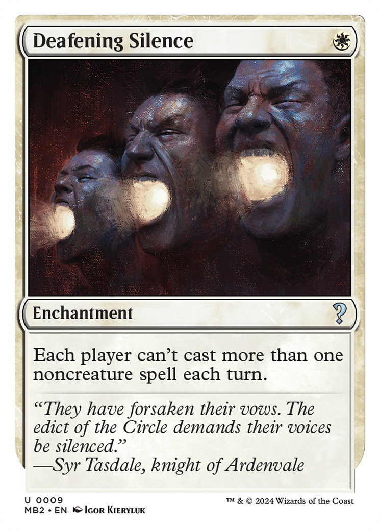 Deafening Silence (White Border) [Mystery Booster 2] | Good Games Morley