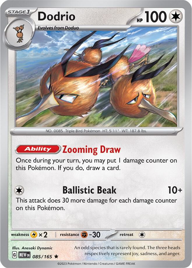 Dodrio 085/165 (SV: Scarlet & Violet 151)  - Holofoil | Good Games Morley
