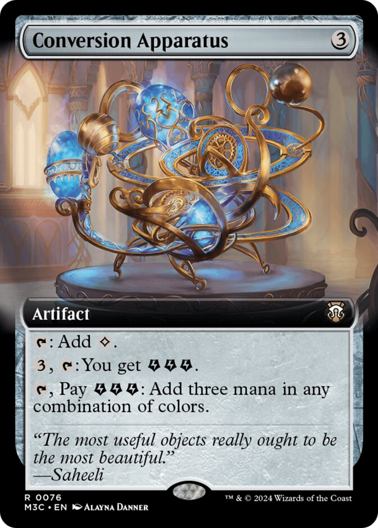 Conversion Apparatus (Extended Art) (Ripple Foil) [Modern Horizons 3 Commander] | Good Games Morley