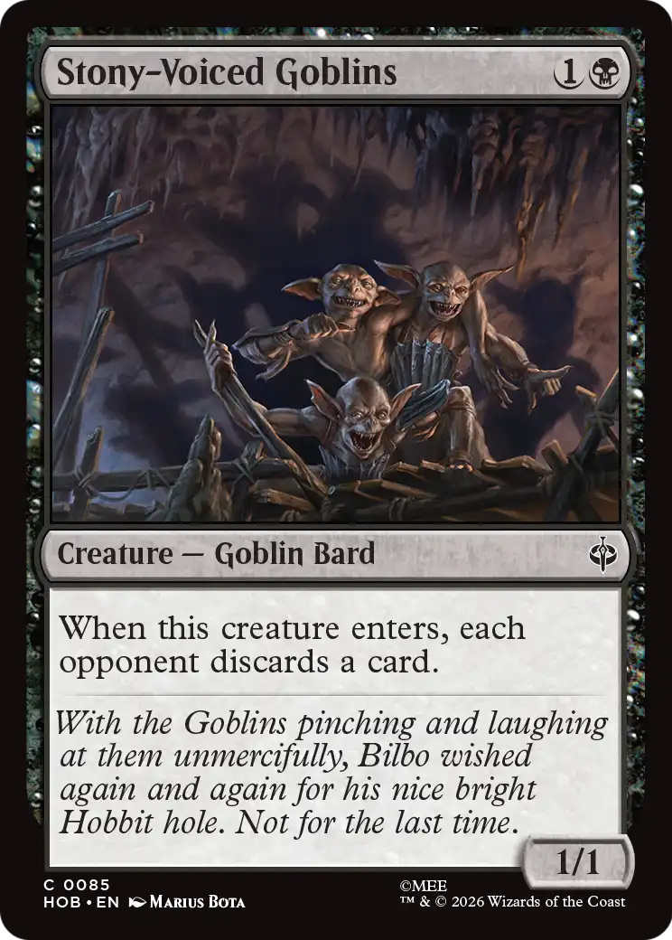 Stony-Voiced Goblins [The Hobbit] | Good Games Morley