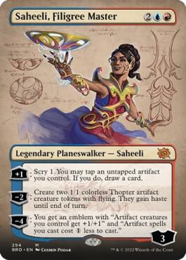 Saheeli Filigree Master Borderless 294/287 (The Brothers' War)  | Good Games Morley