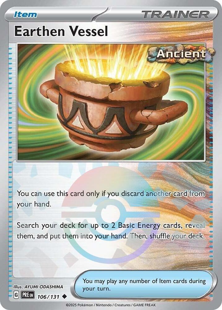 Earthen Vessel (106/131) (Poke Ball Pattern) [Scarlet & Violet: Prismatic Evolutions] | Good Games Morley