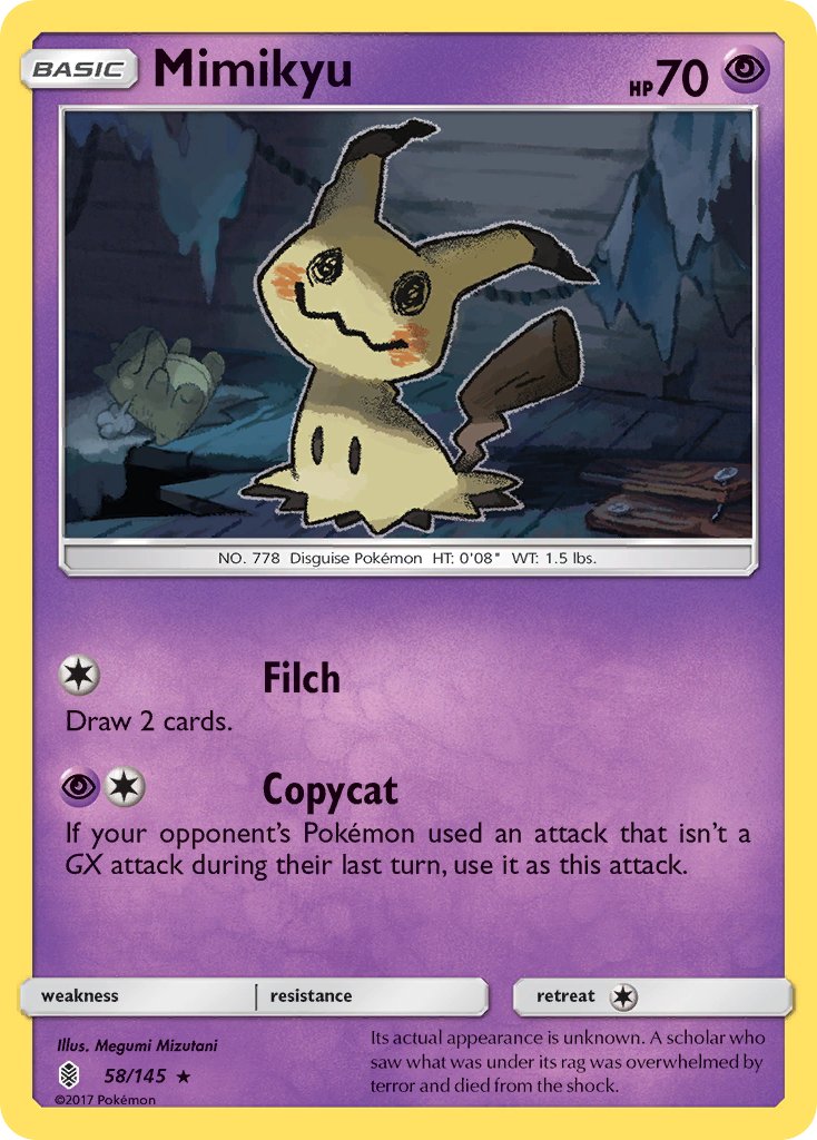 Mimikyu (58/145) (Theme Deck Exclusive) [Sun & Moon: Guardians Rising] | Good Games Morley