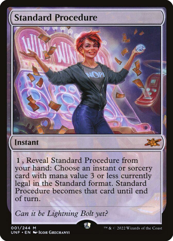 Standard Procedure 1/244 (Unfinity)  | Good Games Morley