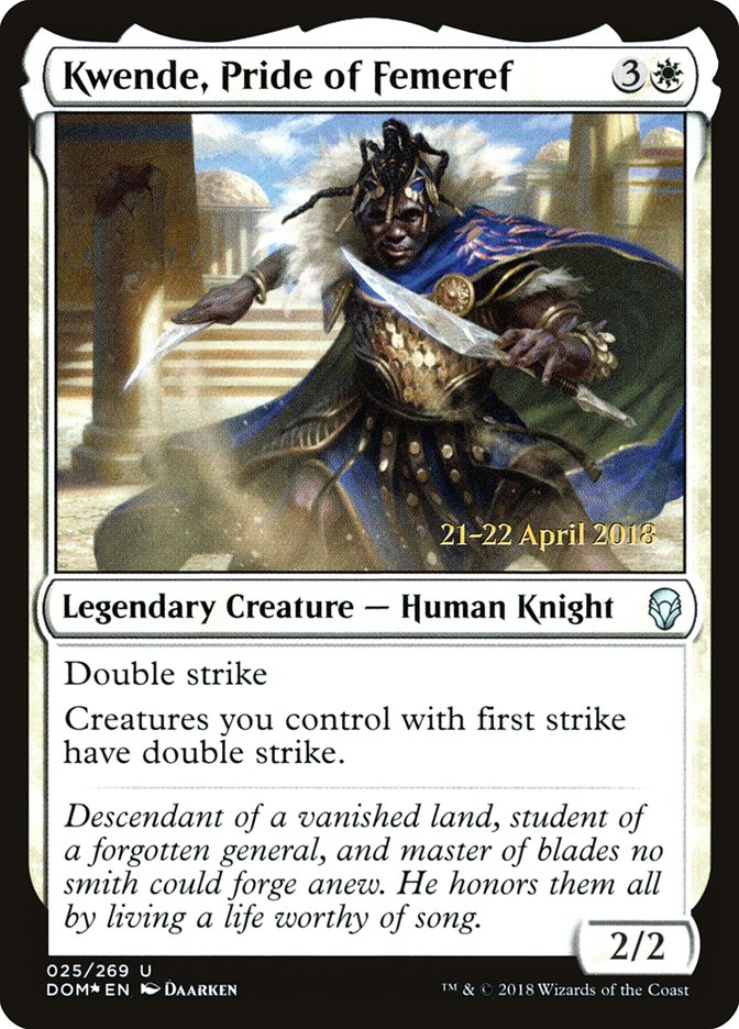 Kwende, Pride of Femeref [Dominaria Prerelease Promos] | Good Games Morley