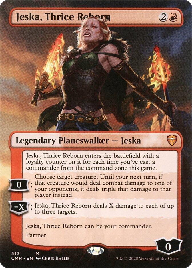 Jeska, Thrice Reborn 513 (Commander Legends)  - Borderless Foil | Good Games Morley