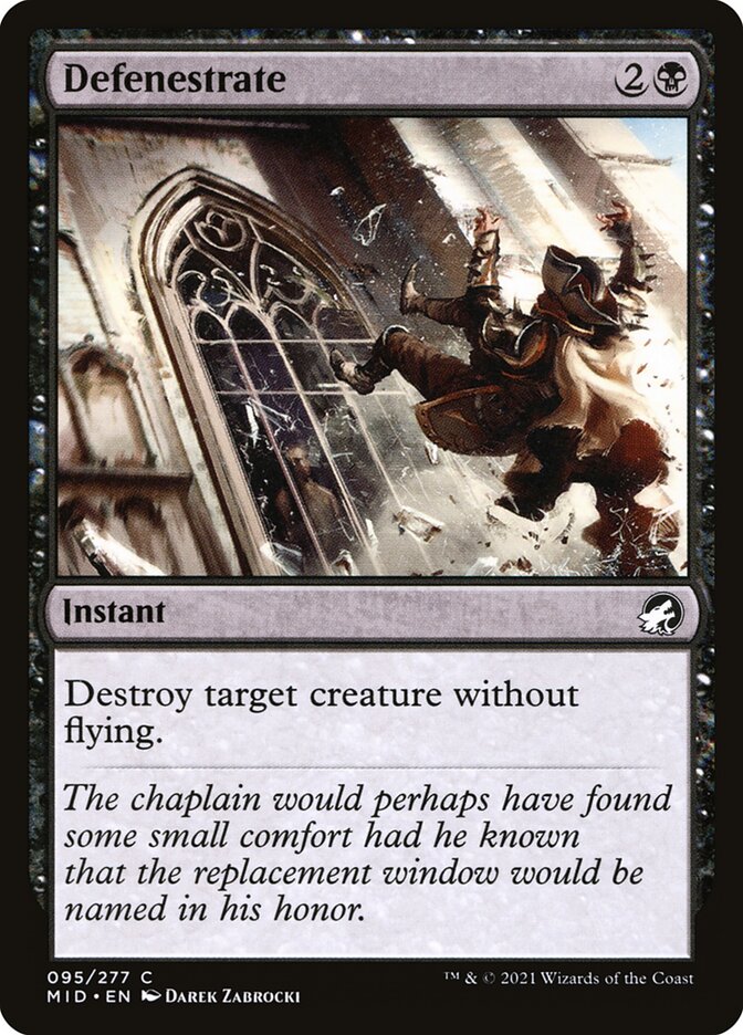 Defenestrate 95/277 (Innistrad: Midnight Hunt)  | Good Games Morley