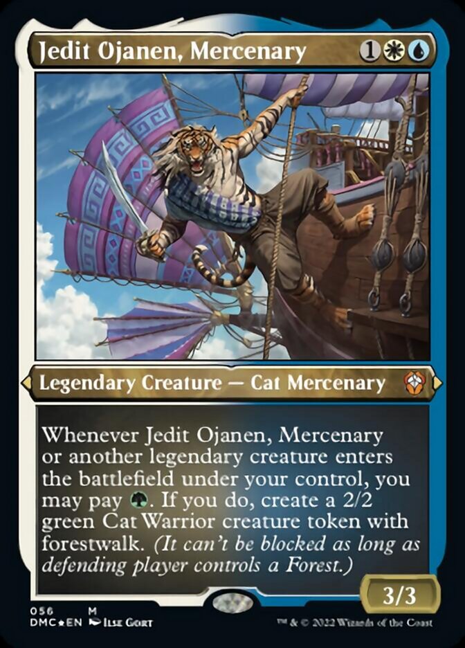 Jedit Ojanen, Mercenary (Foil Etched) [Dominaria United Commander] | Good Games Morley