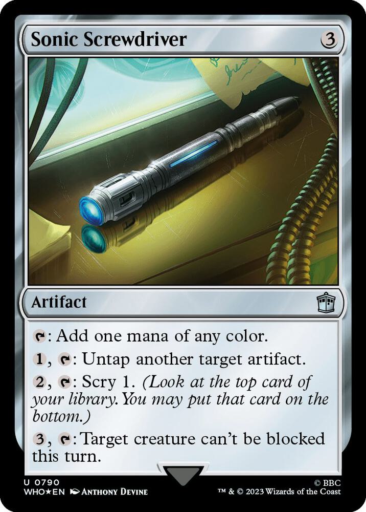 Sonic Screwdriver 790/331 (Universes Beyond: Doctor Who)  - Surge Foil | Good Games Morley