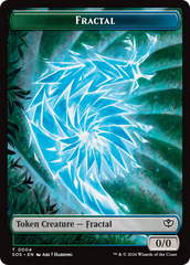 Fractal (0004) // Elemental (0002) Double-Sided Token [Secrets of Strixhaven Tokens] | Good Games Morley