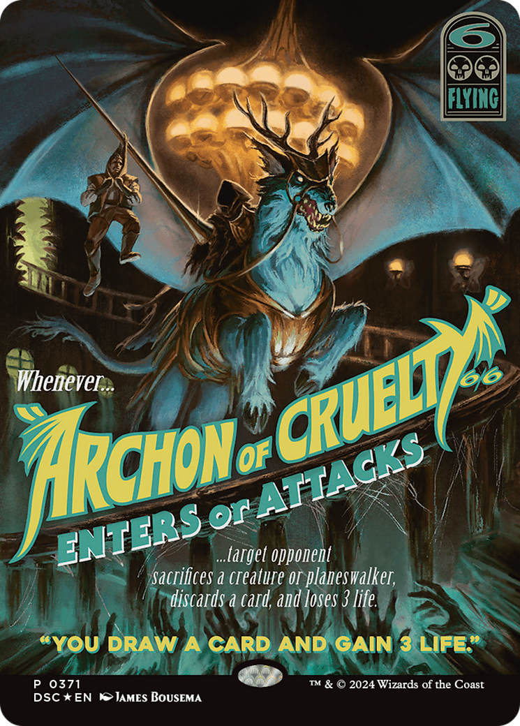 Archon of Cruelty (Showcase) [Duskmourn: House of Horror Commander] | Good Games Morley