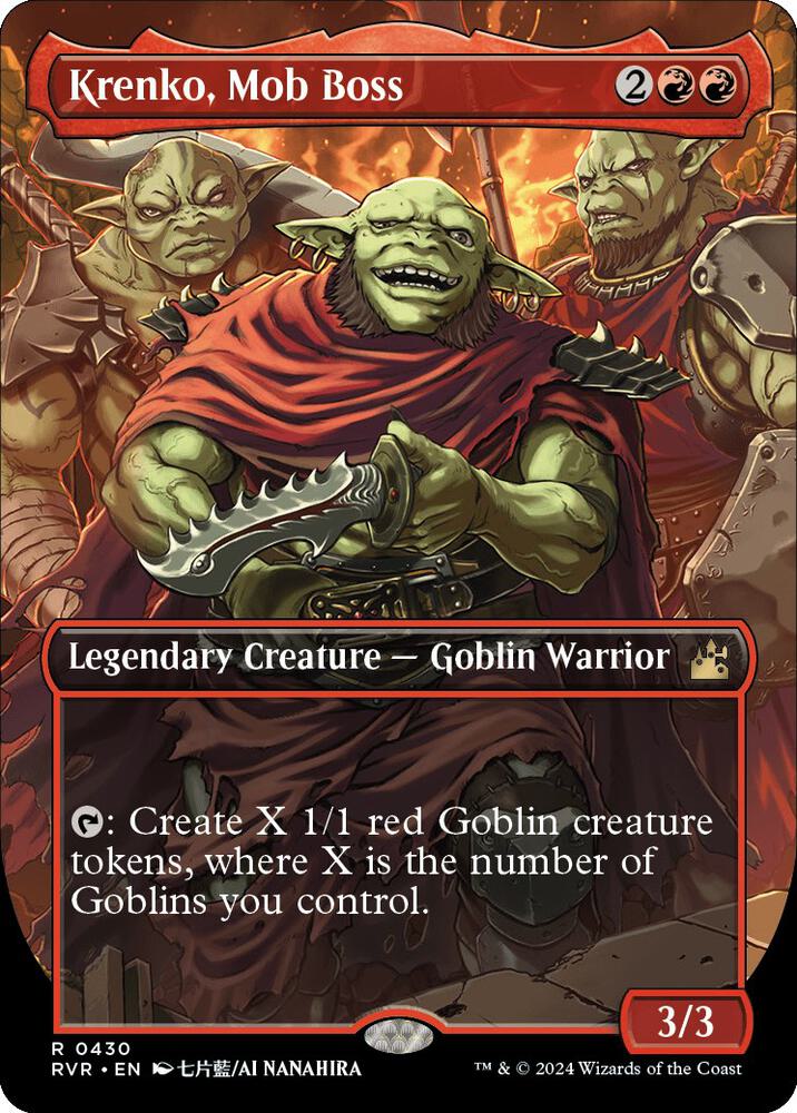 Krenko, Mob Boss 430/291 (Ravnica Remastered)  - Borderless | Good Games Morley