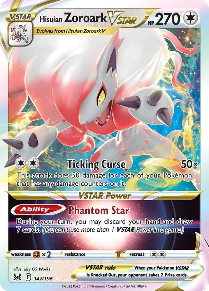 Hisuian Zoroark VSTAR 147/196 (SWSH11: Lost Origin)  - Holofoil | Good Games Morley