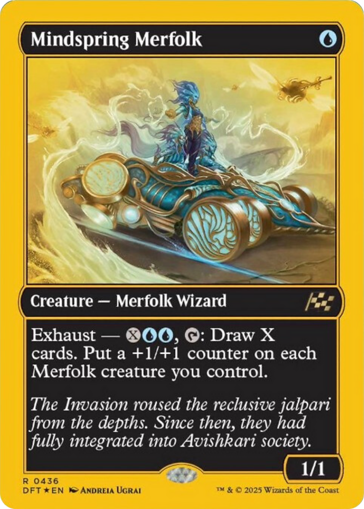 Mindspring Merfolk (First-Place Foil) [Aetherdrift] | Good Games Morley