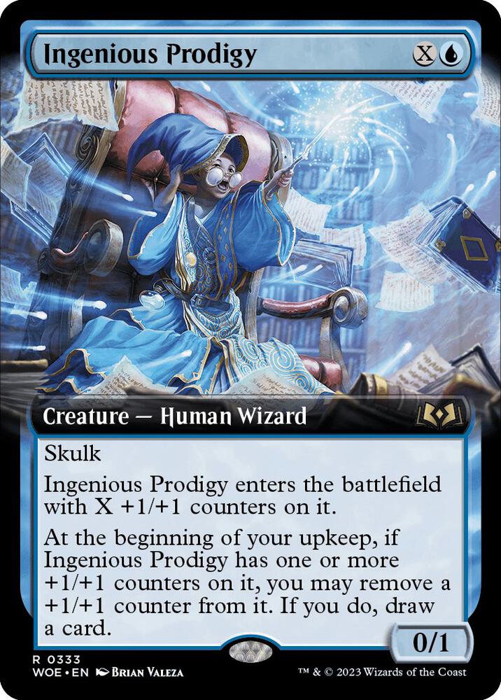 Ingenious Prodigy 333 (Wilds of Eldraine)  - Extended Art Foil | Good Games Morley