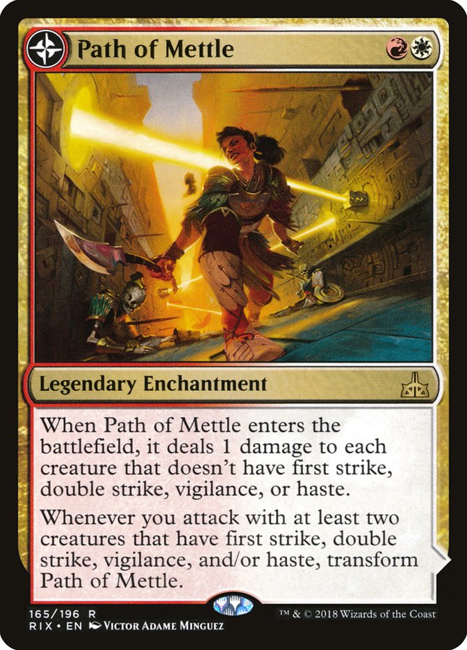 Path of Mettle // Metzali, Tower of Triumph 165/196 (Rivals of Ixalan)  | Good Games Morley