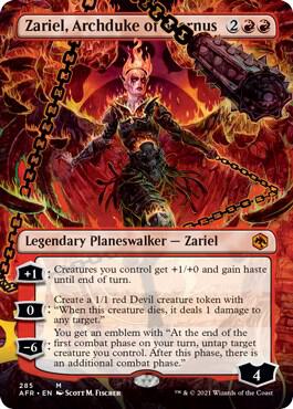 Zariel Archduke of Avernus Borderless 285 (Adventures in the Forgotten Realms)  - Foil | Good Games Morley