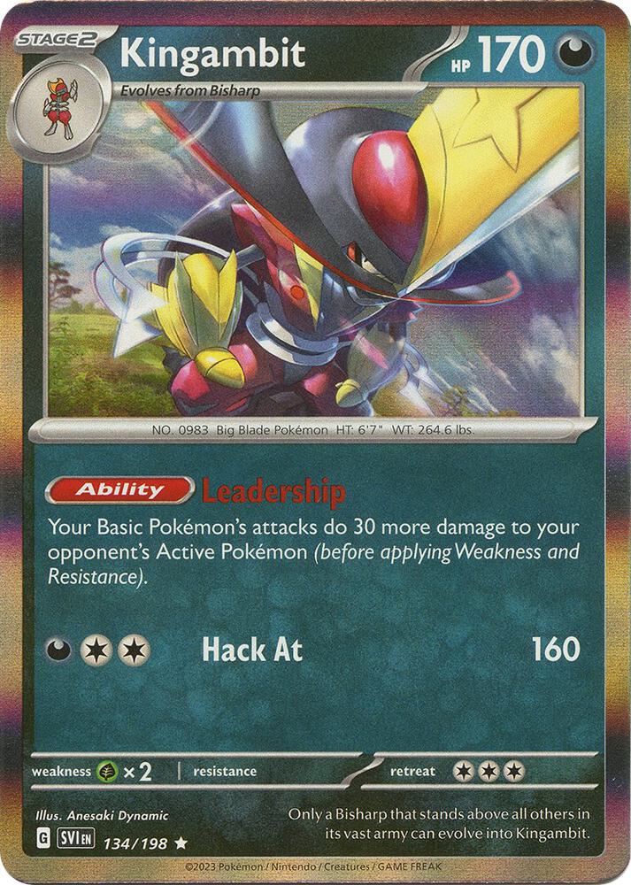 Kingambit 134/198 (SV01: Scarlet & Violet Base Set)  - Holofoil | Good Games Morley