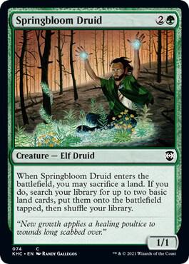 Springbloom Druid 74/1 (Commander: Kaldheim)  | Good Games Morley