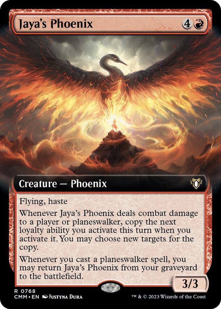 Jaya's Phoenix 768/451 (Commander Masters)  - Extended Art | Good Games Morley
