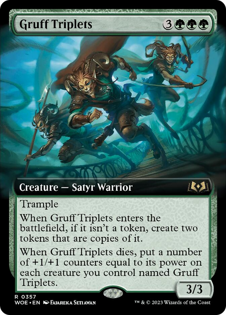 Gruff Triplets (Extended Art) [Wilds of Eldraine] | Good Games Morley