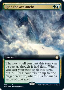 Ride the Avalanche Extended Art 325/62 (Commander: Adventures in the Forgotten Realms)  | Good Games Morley